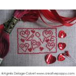 Love miniature - cross stitch pattern - by Agnès Delage-Calvet (zoom 3)