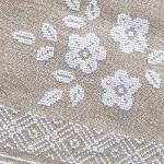 White flower borders - cross stitch pattern - by Agnès Delage-Calvet (zoom 1)