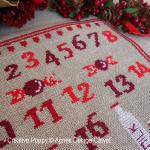 Agnès Delage-Calvet - Santa\'s baking - Advent calendar zoom 5 (cross stitch chart)