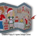 A Story Told in Stitches: Family Christmas, Agnès Delage-Calvet -  counted cross stitch pattern chart (zoom 5)