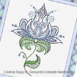 Alessandra Adelaide Needleworks - Fiore 1 zoom 1 (cross stitch chart)