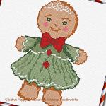 Alessandra Adelaide Needleworks - Lady Gingerbread, zoom 1 (Cross stitch chart)
