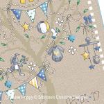 Shannon Christine Designs - Baby Boy Tree zoom 2 (cross stitch chart)