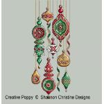 Shannon Christine Designs - Jeweled Baubles zoom 3 (cross stitch chart)
