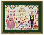 Riverdrift House - Victoria & Albert Christmas zoom 4 (cross stitch chart)