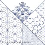 K\'s Studio - The Cross stitch notebooks: 10 traditional  Japanese motifs zoom 3 (cross stitch chart)
