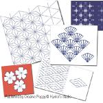 K\'s Studio - The Cross stitch notebooks: 10 traditional  Japanese motifs zoom 1 (cross stitch chart)