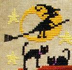 Haunted house - cross stitch pattern - by Barbara Ana Designs (zoom 1)