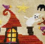 Haunted house - cross stitch pattern - by Barbara Ana Designs (zoom 2)