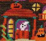 Haunted house - cross stitch pattern - by Barbara Ana Designs (zoom 3)