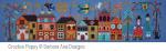 Barbara Ana Designs - A New World - Part 4: A visit to Town zoom 4 (cross stitch chart)
