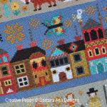 Barbara Ana Designs - A New World - Part 4: A visit to Town zoom 2 (cross stitch chart)