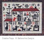 Barbara Ana Designs - Crowded House zoom 3 (cross stitch chart)