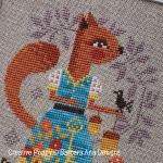 Barbara Ana Designs - Autumn Squirrel, zoom 1 (Cross stitch chart)