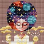 Barbara Ana Designs - Cosmic Dreams, zoom 4 (Cross stitch chart)
