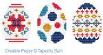 Tapestry Barn - Easter Eggs (Scandi style) zoom 1 (cross stitch chart)