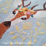 Barbara Ana Designs - Spring Deer zoom 1 (cross stitch chart)