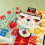 Barbara Ana Designs - Summer Cat, zoom 2 (Cross stitch chart)