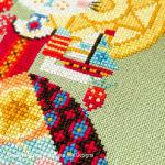 Barbara Ana Designs - Summer Cat, zoom 3 (Cross stitch chart)