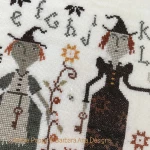 Barbara Ana Designs - Three Witches zoom 2 (cross stitch chart)