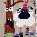 Boo to ewe - cross stitch pattern - by Barbara Ana Designs (zoom 1)