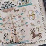 Barbara Ana Designs - Polly Kirby Sampler zoom 2 (cross stitch chart)
