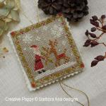 Barbara Ana Designs - Christmas ornament Trio zoom 4 (cross stitch chart)