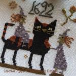 Barbara Ana Designs - Witch Cat? zoom 1 (cross stitch chart)