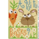 Thinking about you - cross stitch pattern - by Barbara Ana Designs (zoom 2)
