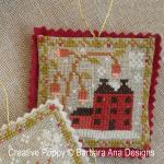 Barbara Ana Designs - Christmas ornament Trio zoom 3 (cross stitch chart)