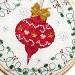 Faby Reilly Designs - Bauble & Heart Hoops zoom 3 (cross stitch chart)