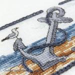 Faby Reilly Designs - Anchored in the Sand  - Quick Challenge: Chainstitch, zoom 1 (Needleworkchart)