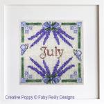 Faby Reilly Designs - Anthea - July Lavender, zoom 3 (Needlework chart)