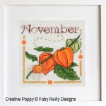 Faby Reilly Designs - Anthea - November - Physalis, zoom 3 (Needleworkchart)