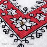 Faby Reilly Designs - Assisi Holly & Poinsettia - Quick Challenge: Assisi Stitch, zoom 3 (Needleworkchart)