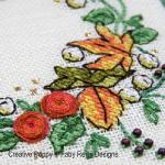 Faby Reilly Designs - Autumn Wreath, zoom 2 (Needlework chart)