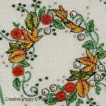 Faby Reilly Designs - Autumn Wreath, zoom 3 (Needlework chart)