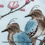 Faby Reilly Designs - Cherry Blossom Cushion zoom 2 (cross stitch chart)