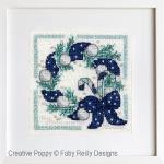 Faby Reilly Designs - Navy Mint Mini Frames (2 designs) zoom 4 (cross stitch chart)