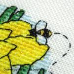 Faby Reilly Designs - Daffodils & Bees, zoom 4 (Needleworkchart)