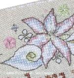Faby Reilly Designs - Anthae - February - Lilies & Arum zoom 1 (cross stitch chart)