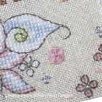 Faby Reilly Designs - Anthae - February - Lilies & Arum zoom 2 (cross stitch chart)