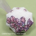 Faby Reilly Designs - Lilac Scissor Case and Fob zoom 3 (cross stitch chart)