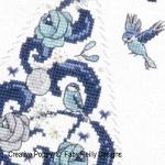 Faby Reilly Designs - O Tannenbaum in Blue zoom 4 (cross stitch chart)