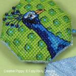 Faby Reilly Designs - Peacock Scissor case zoom 1 (cross stitch chart)