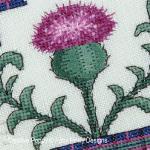 Faby Reilly Designs - Sassy Thistle - Quick challenge: Long & Short stitch, zoom 1 (Needleworkchart)