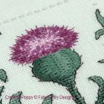 Faby Reilly Designs - Sassy Thistle - Quick challenge: Long & Short stitch, zoom 3 (Needleworkchart)