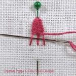 Faby Reilly Designs - Stroll on the Beach - Quick challenge: woven picot stitch, zoom 4 (Needlework chart)