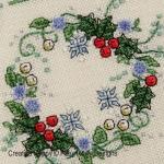 Faby Reilly Designs - Winter Wreath zoom 3 (cross stitch chart)