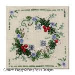 Faby Reilly Designs - Winter Wreath zoom 4 (cross stitch chart)